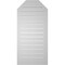 Ekena Millwork Octagonal Top Surface Mount PVC Gable Vent w/ 2"W x 2"P Brickmould Sill Frame, 20"W x 42"H GVPOT20X4203SF - alternate 5